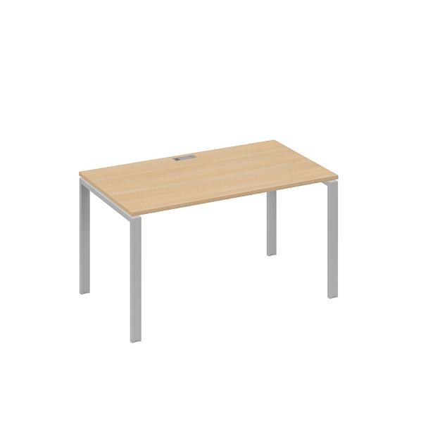 Стол письменный на металлокаркасе UNO A4 А4 Б1 024 БП натуральный дуб / металлокаркас серый - Вид 1