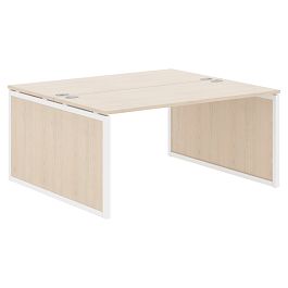 Стол 2-х местный XQPWST 1614 Бук Тиара/Белый 1600х1406х750 XTEN-QP - Фото предпросмотра