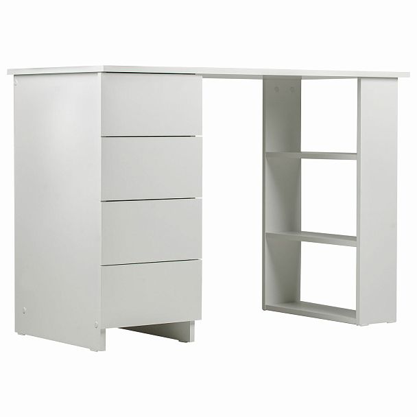 Стол письменный/компьютерный BRABIX "Scandi CD-016", 1100х500х750 мм, 4 ящика, белый, 641891, ЦБ013707-1 - Вид 14