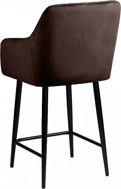 Комплект полубарных поворотных кресел Барли К, Confetti coffee/черный, 3 шт. - Вид 6