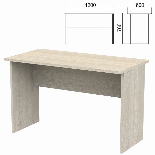 Стол письменный "Арго", 1200х600х760 мм, ясень шимо - Вид 2
