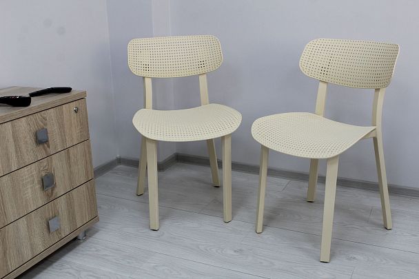 Стул Sheffilton SHT-S85 черный черный/бежевый - Вид 8