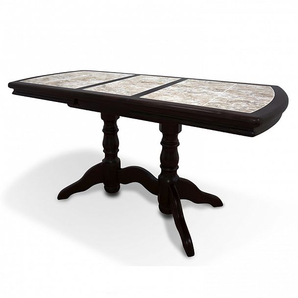 Стол "№16 с плиткой" раскладной береза - Вид 11