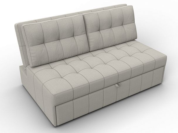 Диван прямой Лига-107 (140) Рогожка бежевый - Вид 6