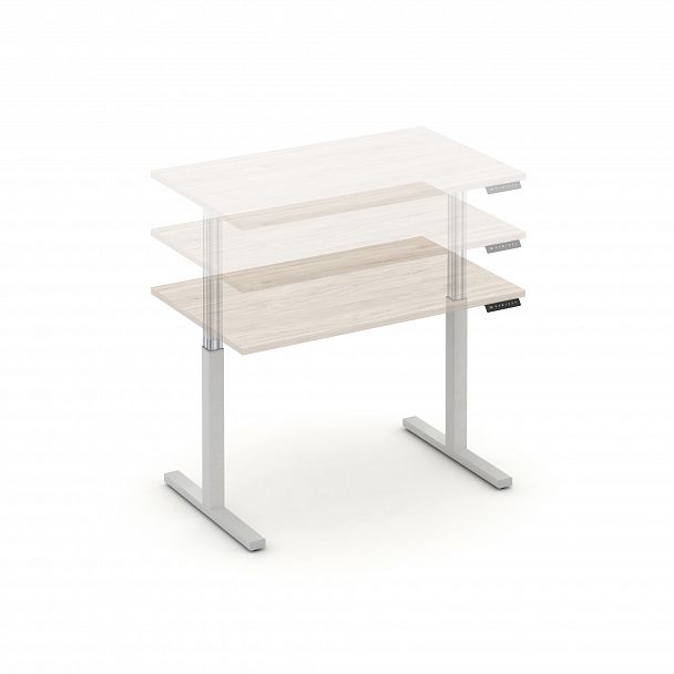 Стол электроподъемный "MOVE UP" MV.SE-2.7 Белый металл /  Денвер Светлый - Вид 4