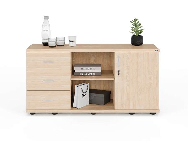 ЛАЙТ / LIGHT RLG023-120x45 Тумба 4 ящика 120x45x60 Дуб Сонома - Вид 2