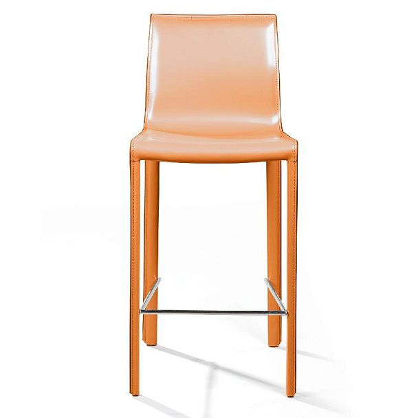 Стул полубарный Barrie, кожа camel - Вид 5