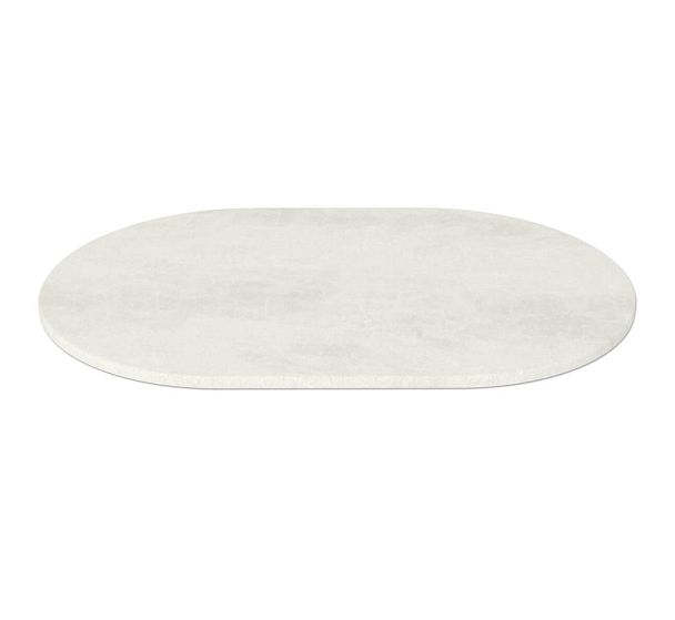 Стол Sheffilton SHT-TU104/120-80 МДФ овальный черный муар/бетон крем - Вид 5