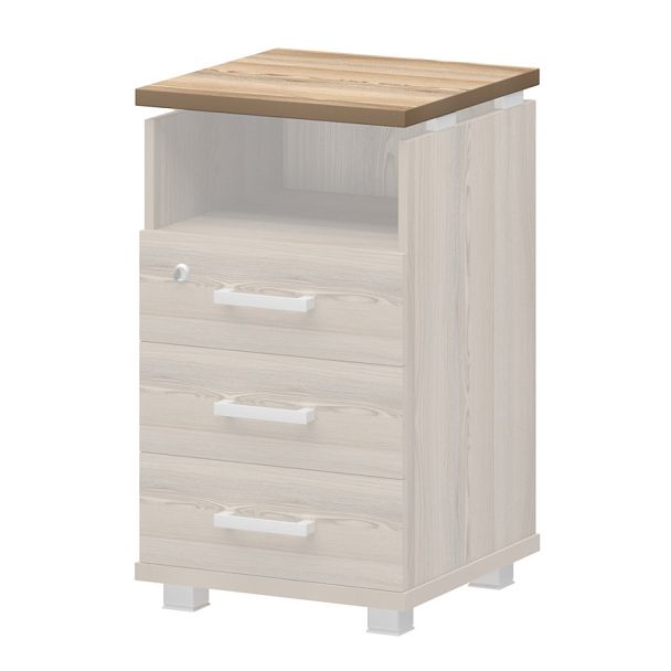 Крышка тумбы НТ-320.45 Дуб сафари 438x444x25 Аргентум - Вид 1