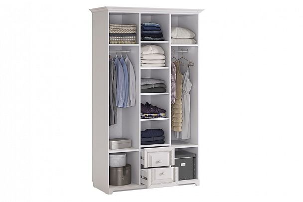 Белла Шкаф 3-створчатый SMB-11.1651 белый/джелато софт - Вид 2
