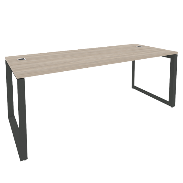Onix Direct Стол рабочий руководителя на О-образном м/к O.MO-SRR-6.8 Дуб аттик/Антрацит металл 1980*800*750 - Вид 1