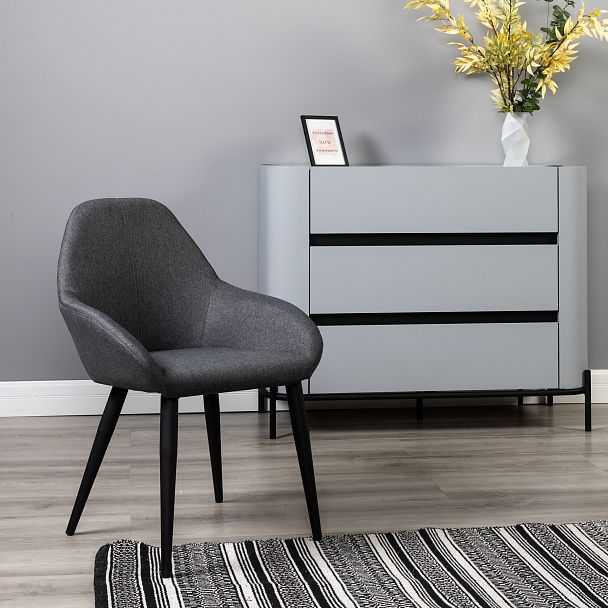 Кресло Kent тёмно-серый/черный - Вид 10