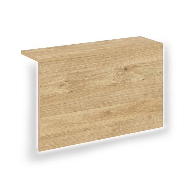 Накладка с подсветкой прямая высокая на 2 модуля "Onix" О.R-NP.V-78.2.S тиквуд темный - Вид 1