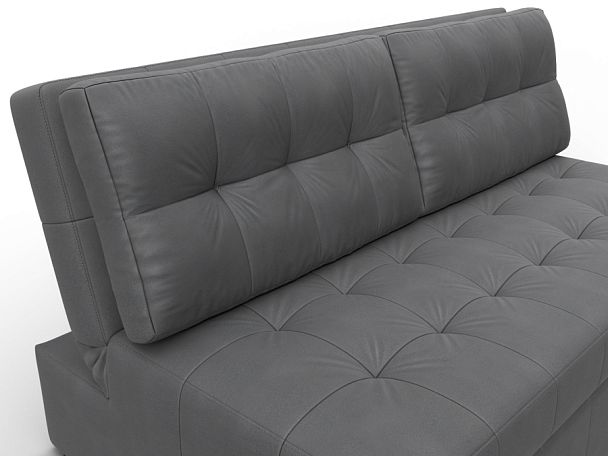 Диван прямой Лига-107 (160) Замша серый - Вид 4