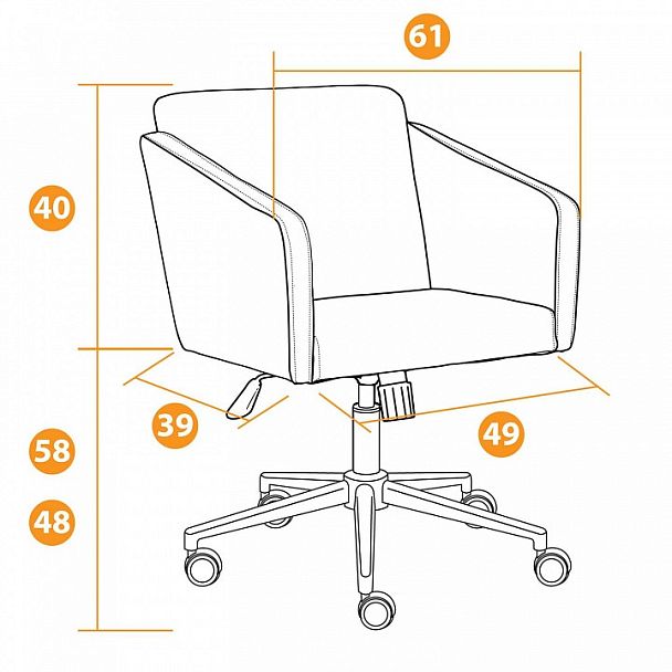 Кресло компьютерное Milan - Вид 11