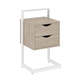 Тумба приставная "Loft"  VR.L-PY2 Дуб Аттик/Белый - Фото предпросмотра