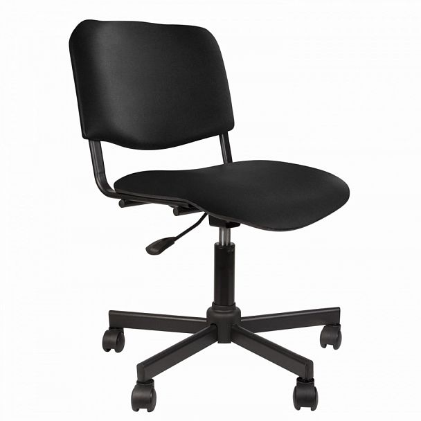 Кресло КР09, без подлокотников, кожзаменитель, черное, КР01.00.09-201- - Вид 1