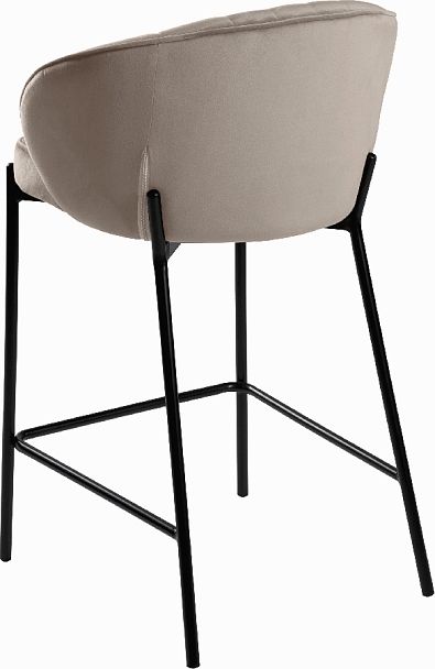 Комплект полубарных стульев Миэль серо-бежевый/черный, 3 шт. - Вид 5