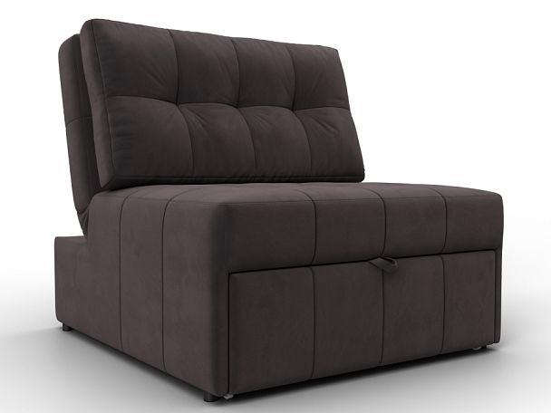 Кресло-кровать Лига-107 (80) Велюр коричневый - Вид 1