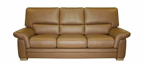 А-01 Империал 3-х местный диван с подлокотниками 200*94*89 oregon темно-бежевый "Мягкая мебель для кабинета" ТК-001812000042 бежевый - Вид 1