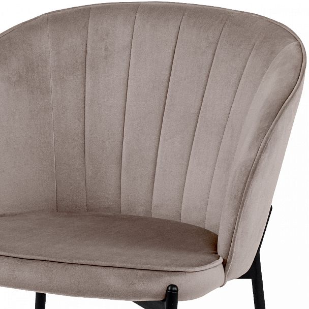 Комплект кухонных стульев Миэль мокко велюр/черный, 2 шт. - Вид 6