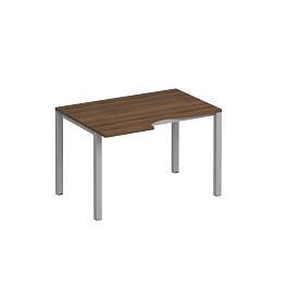 Стол эргономичный левый на металлокаркасе КФ Комфорт КФ К.С1 1135 ОФ французский орех / серый - Фото предпросмотра