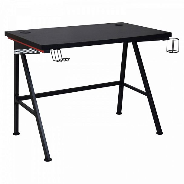 Стол на металлокаркасе BRABIX "TECH GT-001", 1000х600х765 мм, черный, 641857 - Вид 1