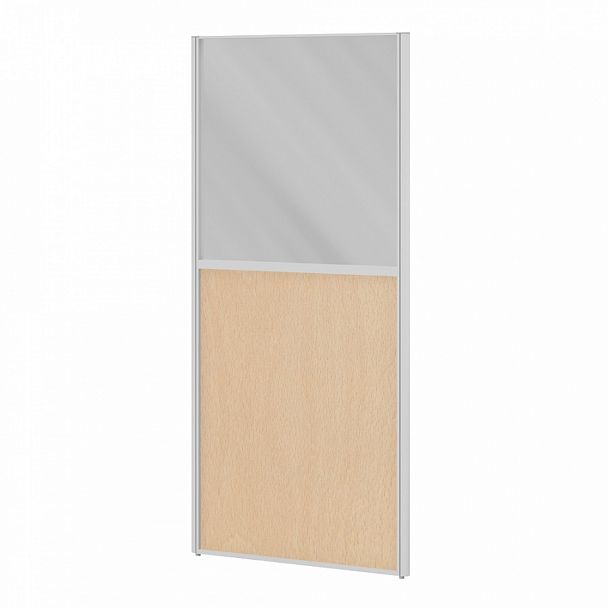 Модуль комбинированный "Мобильные офисные перегородки «Ритм»" ПК-РТМ-МДК167х60С/Д-В1-300 бук натуральный - Вид 1