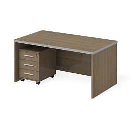 Стол и тумба "Сенатор"  ПК-СЕ-КОМП-В2-299 дуб шамони - Фото предпросмотра