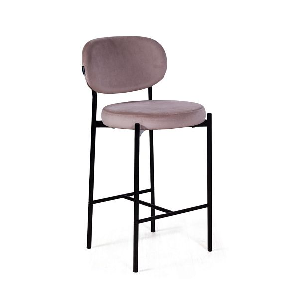 Стул полубарный Mason, бархат светло-серый 26 - Вид 1