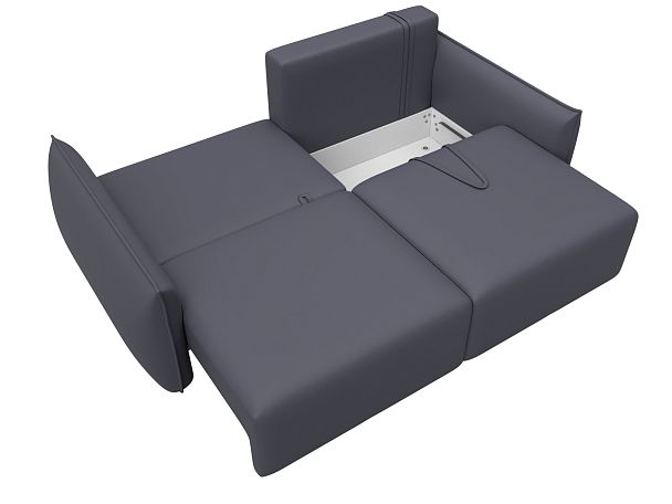 Диван прямой Лига-051 НПБ Экокожа серый - Вид 8