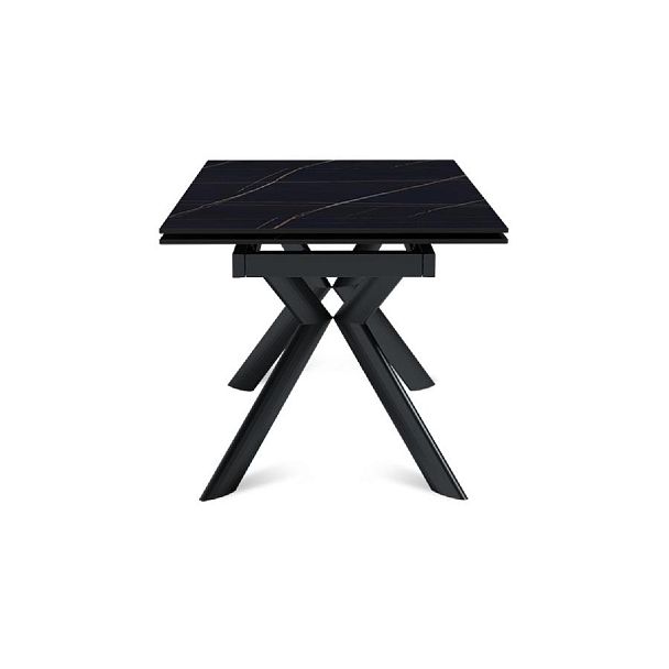 Стол раскладной Bridge (140+40+40), керамика матовая Black Gold - Вид 3