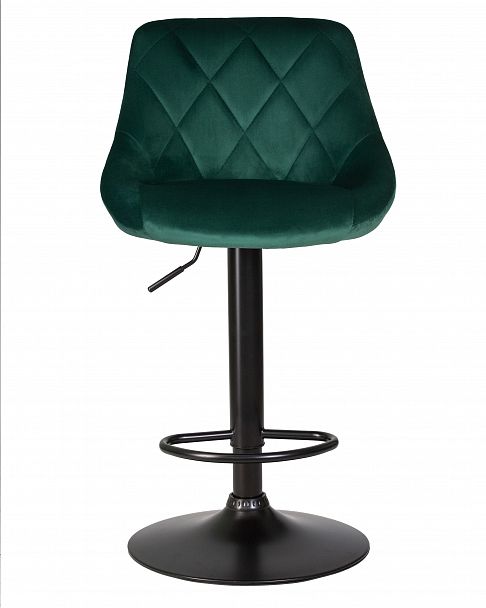 Стул барный DOBRIN LOGAN BLACK (зеленый велюр (MJ9-88)) - Вид 6