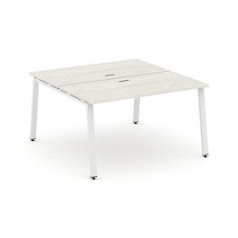 Стайл Проджект Рабочая станция 2-х сторон. SN-6A.DRS-002 Дуб Наварра/Металл Белый 1180*1232*750 - Фото предпросмотра