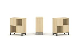 Стайл Проджект Набор стеллажа 2-х сторон., 2 яр. SN.NSD-221 Акация Лорка/Металл Антрацит 754*400*881 - Фото предпросмотра