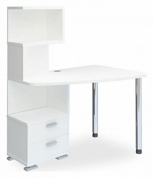 Стол компьютерный Домино нельсон СКМ-60 Белый правый - Вид 1
