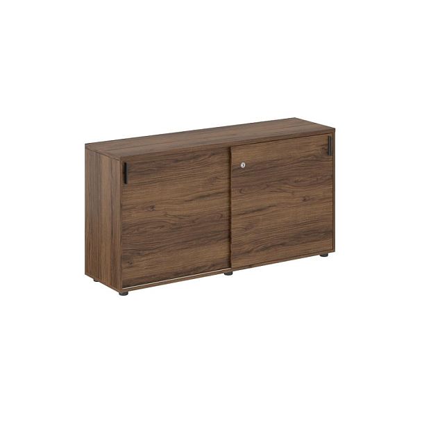 Шкаф купе 1438х400х750 низкий, с замком / корпус цвет: дуб модена, двери цвет: дуб модена Сигма / Sigma - Вид 1