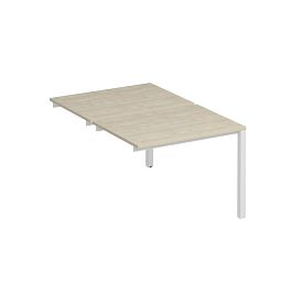 Секция стола рабочей станции на металлокаркасе КФ (2х100) Комфорт КФ К.Б1 1143-1 ДШ дуб шамони / белый - Фото предпросмотра