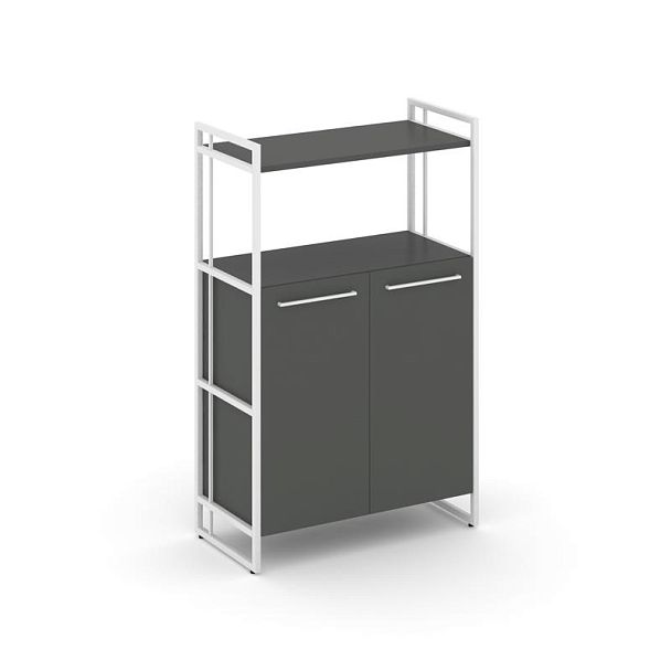 Rift Шкаф 3 ниши широкий RF.SS-32 Антрацит/Металл Белый 798*396*1286 - Вид 1