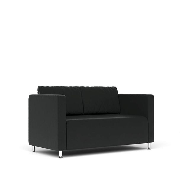 Диван 2-х местный Робин Rb.001.01 экокожа черная CN1114 - Вид 1