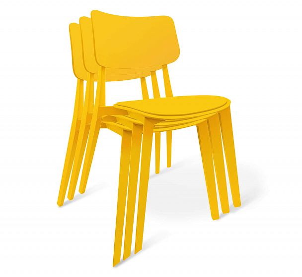 Стул Sheffilton SHT-S110-P желтый/желтый - Вид 3