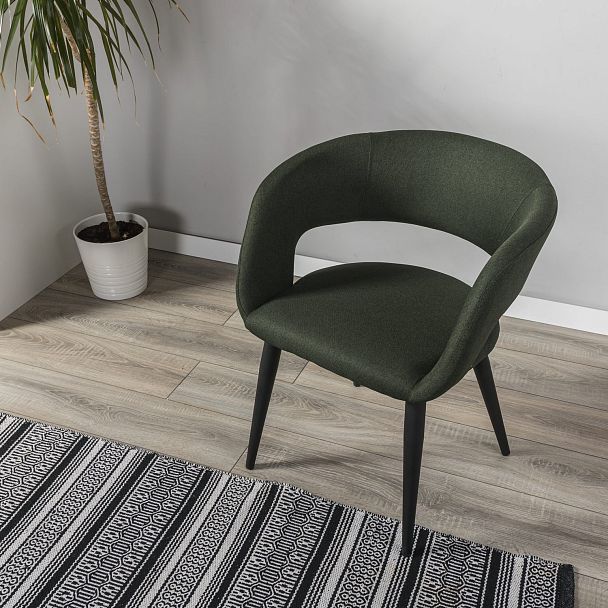 Кресло Hugs тёмно-зеленый/черный - Вид 11