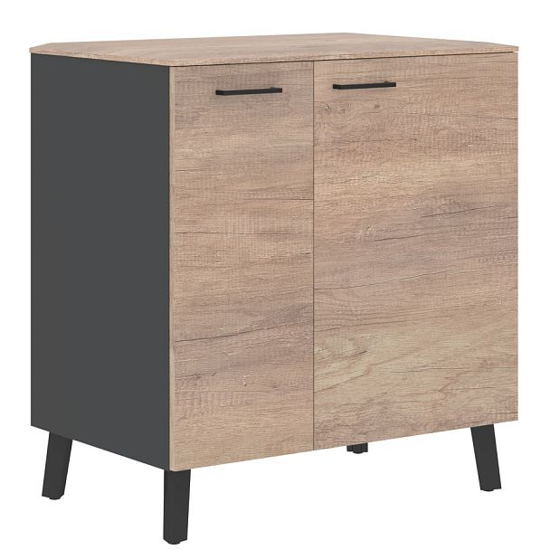 Тумба фриго-бар JGR 8655 Дуб Каньон/Антрацит 860х550х940 JAY - Вид 1