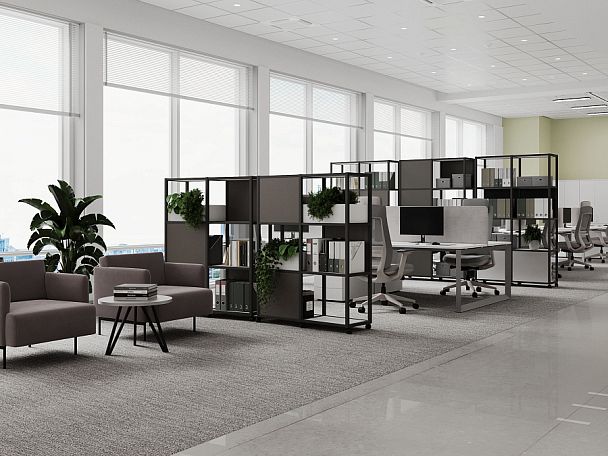 Shelf Mobile Стеллаж 3 уровня 1 секция VR.LT-STK-303.08 Тиквуд Светлый/Металл Серый/W-04 800*400*1046 - Вид 2