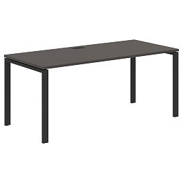 Стол прямой EUST 1780 Мокко/Черный 1760х800х750 EDIS - Фото предпросмотра
