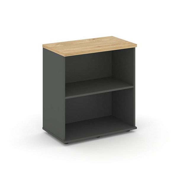 Стайл Проджект Тумба опорная/приставная SN.TOP-022 Антрацит/Тиквуд Светлый 700*400*750 - Вид 1