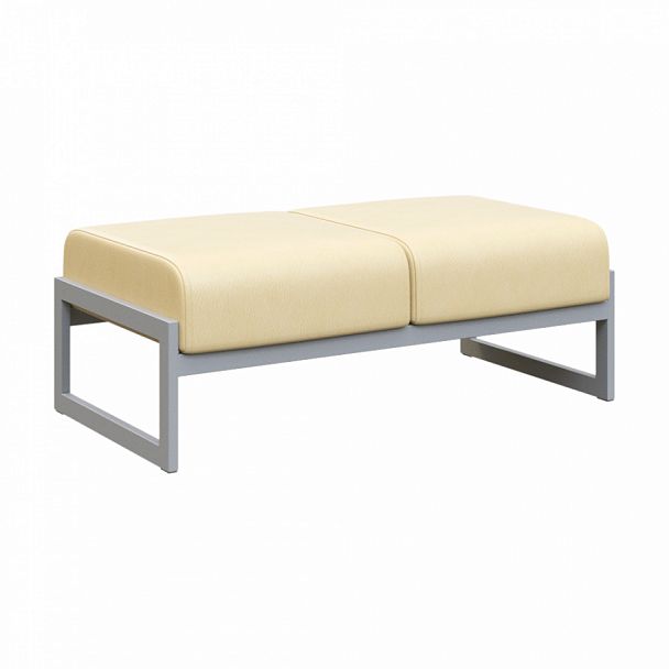 Банкетка двухместная "MODULE" MD.B2 Серый+бежевый - Вид 1