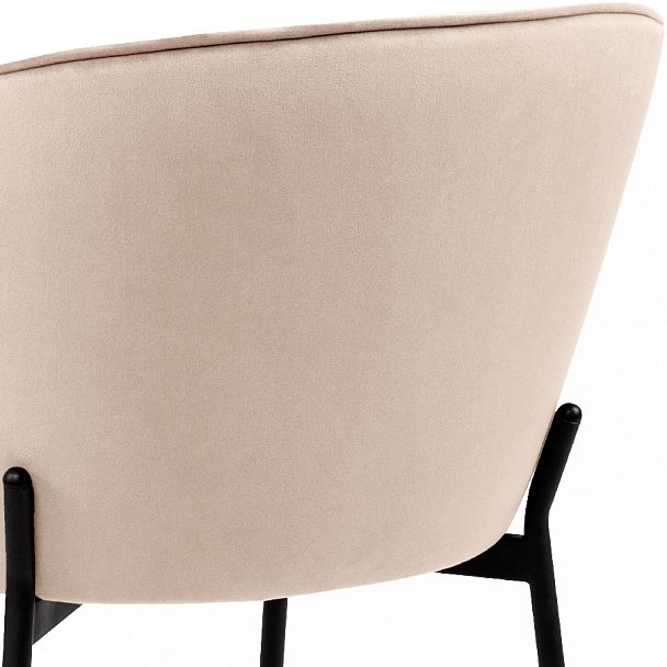 Комплект кухонных стульев Миэль кремовый велюр/черный, 4 шт. - Вид 10