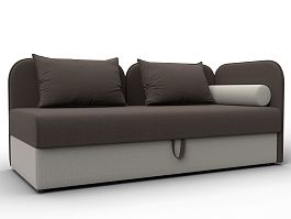 Тахта Лига-094 НПБ Рогожка коричневый - Фото предпросмотра