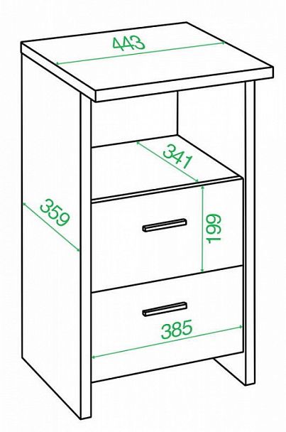 Тумбочка Домино Лайт ТЯЛ Нельсон - Вид 2